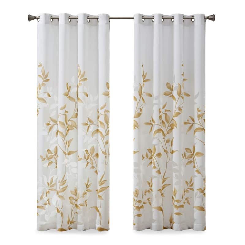 Burnout Printed Curtain Panel(Only 1 Pc Panel)