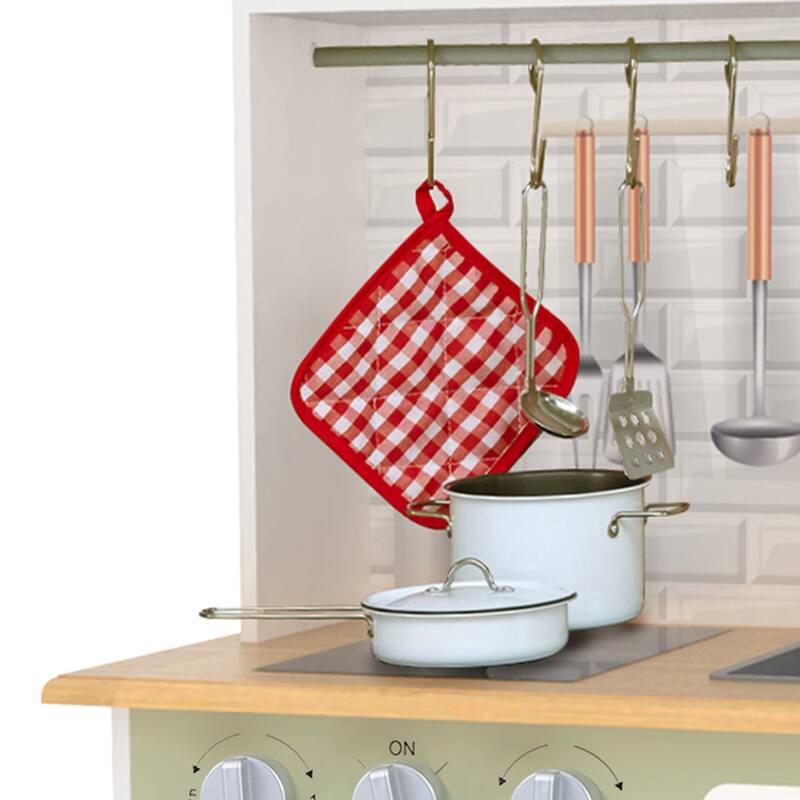 Teamson Kids Little Chef Boston Modern Wooden Kitchen Playset