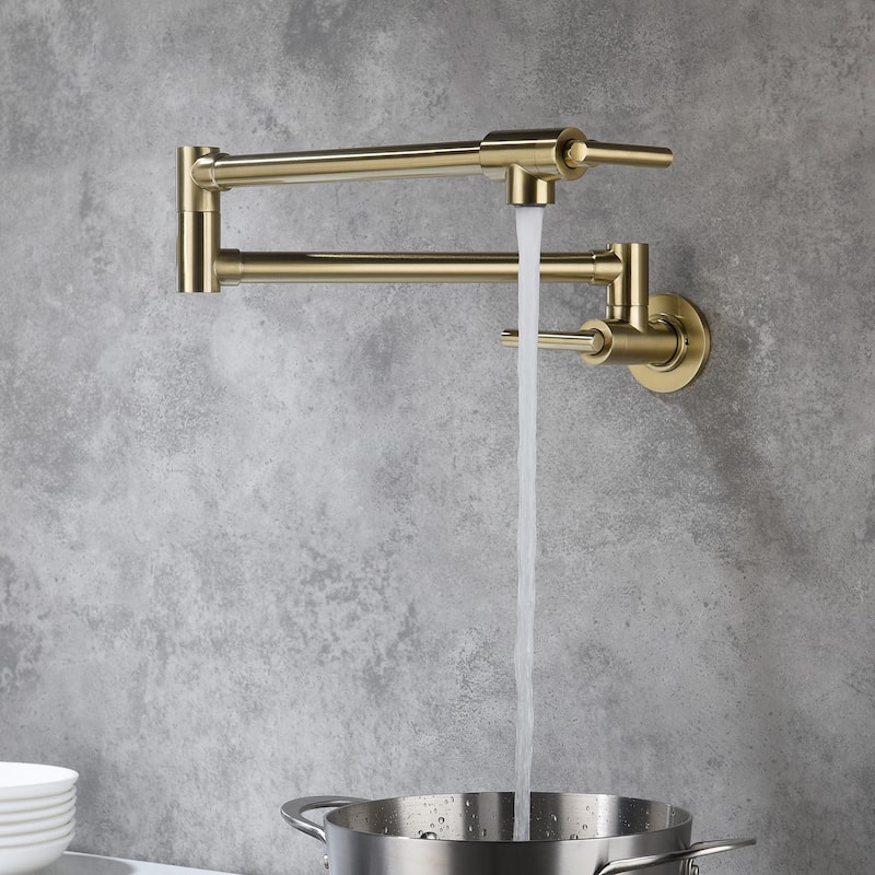 Pot Filler Faucet Wall Mount - 23.58*3.11 - 23.58*3.11 - Gold