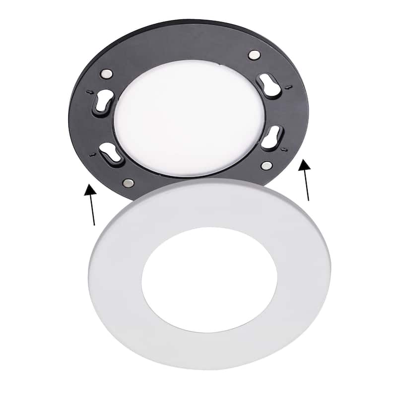 AFX CNRF04LAJD1 Connor LED Canless Recessed Fixture with 4" Wafer Trim