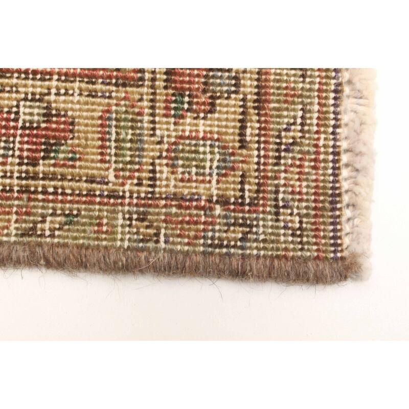 ECARPETGALLERY Hand-knotted Antalya Vintage Light Green Wool Rug - 4'8 x 7'7