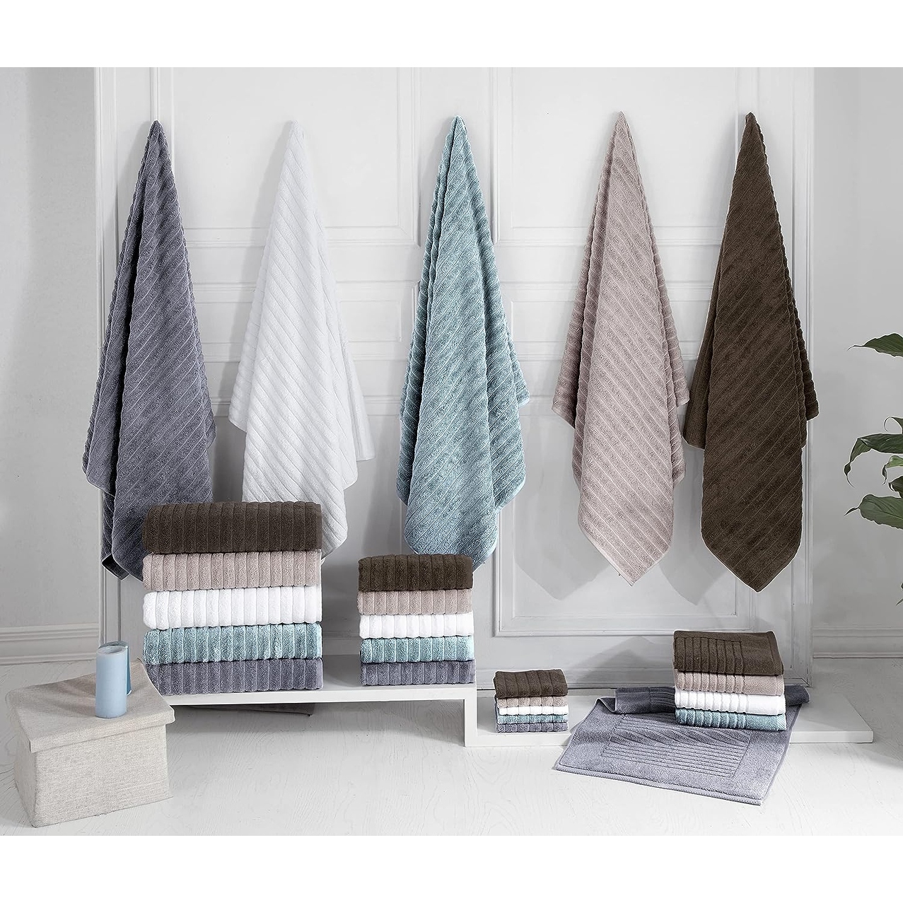 Turkish ribbed sales towels