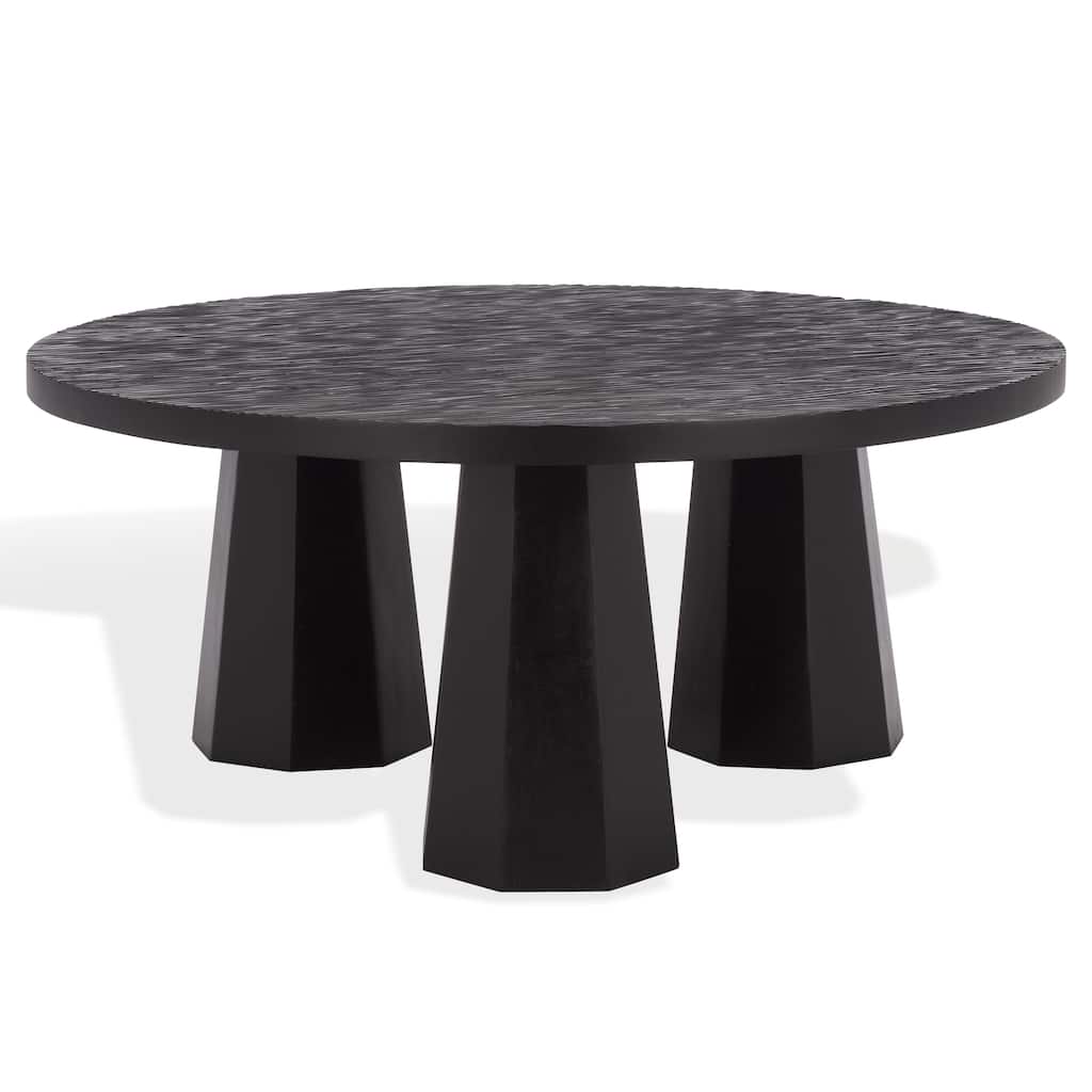 SAFAVIEH Couture Petraclara Wood Coffee Table - 43"W x 43"D x 19"H