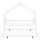 preview thumbnail 9 of 14, Metal Twin Size House Bed with Twin Size Trundle