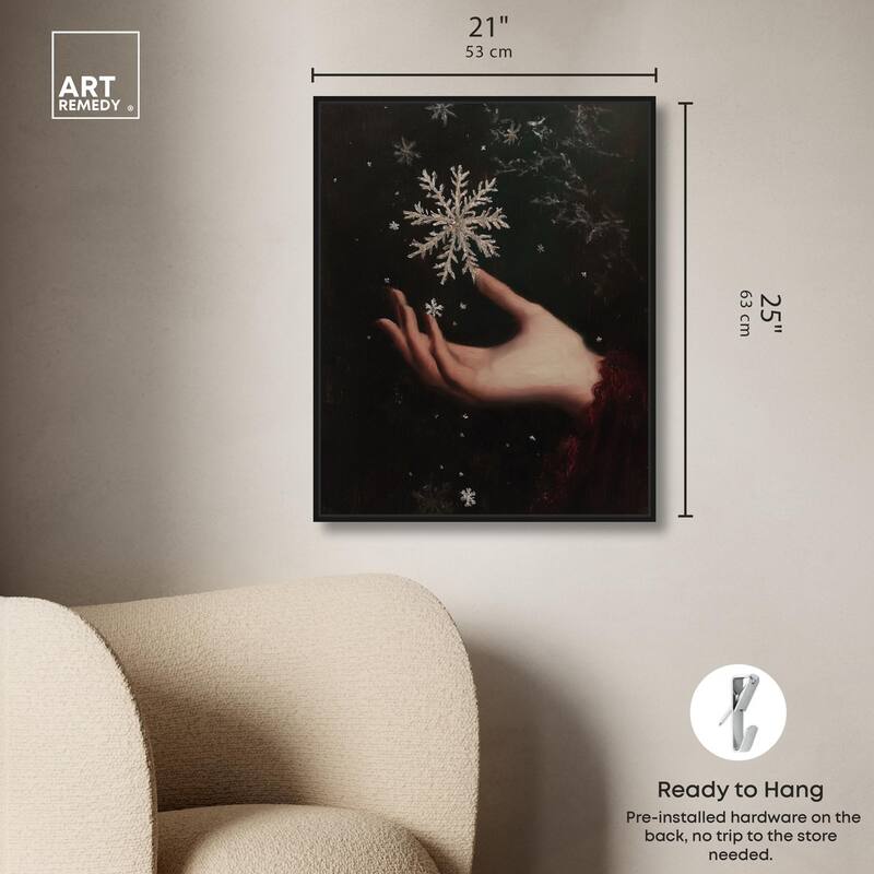 Holding Winter Canvas by Art Remedy