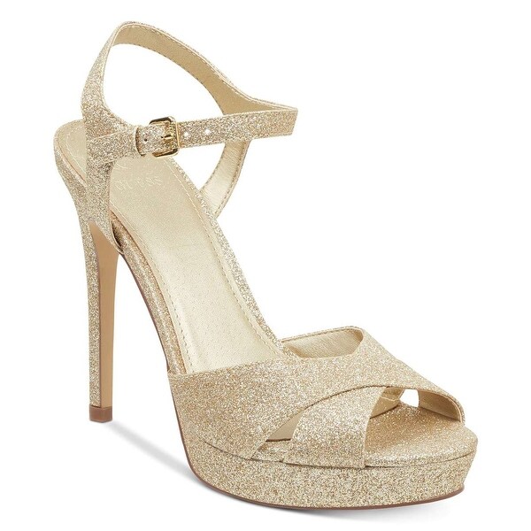 guess gold sandals