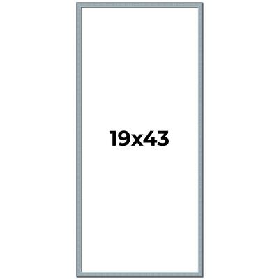 19x43 Frame Rustic Sky Blue Solid Wood Picture Frame | 0.75 Inch