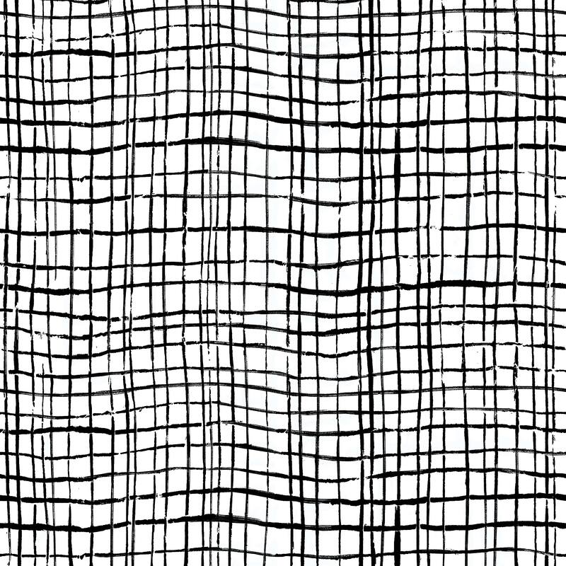 Teacher Created Resources Peel and Stick Decorative Paper Roll, 17-1/2" x 10 ft, Black Freestyle Grid