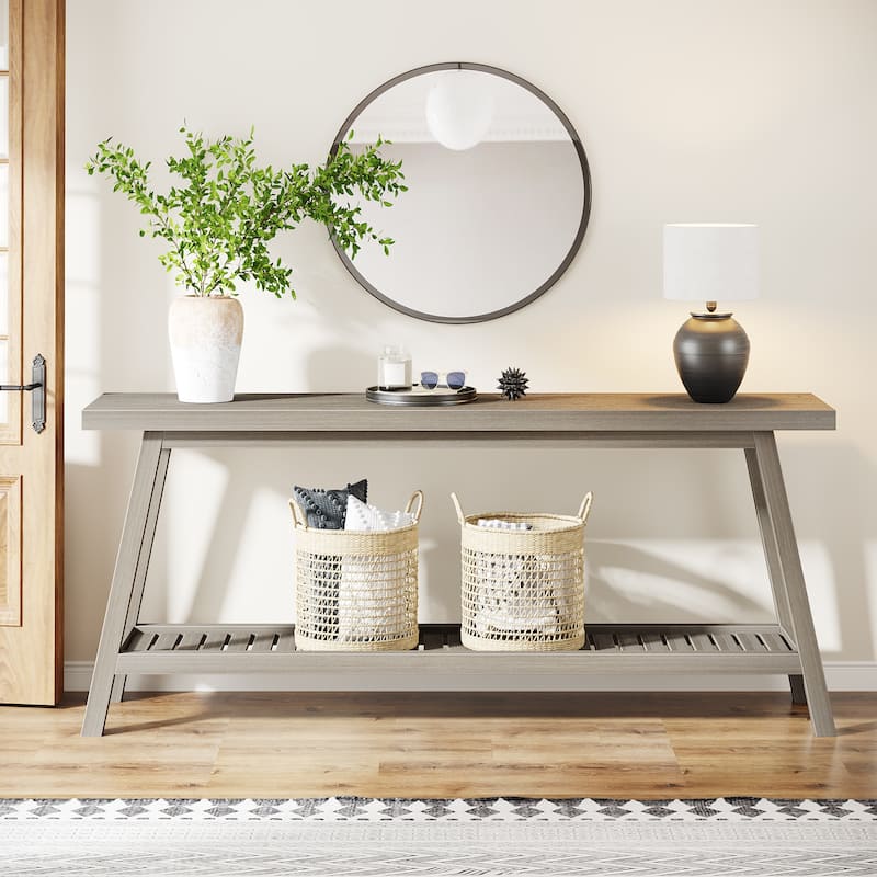 70.9 Inches Wood Farmhouse Console Entryway Table for Entrance