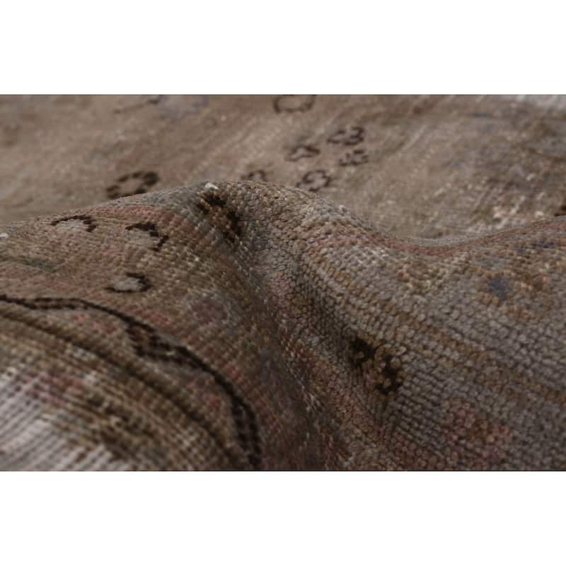 ECARPETGALLERY Hand-knotted Color Transition Taupe Wool Rug - 9'6 x 12'4