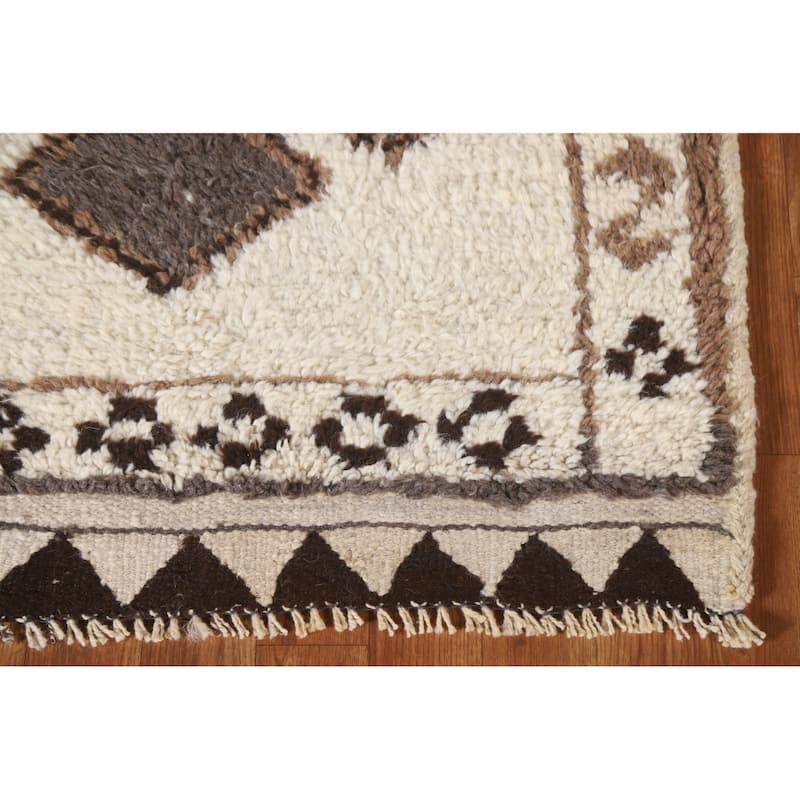 Turkish Anatolian Runner Rug Hand-knotted Oriental Wool Carpet - 3'3"x 11'9"