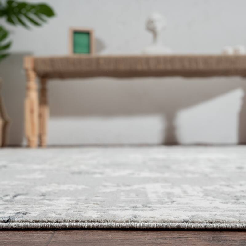 Borderless Transitional Abstract Area Rug