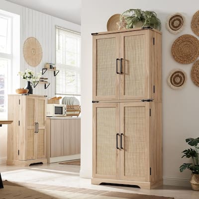 72in Storage Cabinet, Cupboard, Kitchen Dining Room Bathroom Hallway