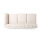 preview thumbnail 7 of 32, Castalia Chesterfield Tufted 7-seat Sectional Sofa by Christopher Knight Home - 114.00" L x 70.00" W x 31.50" H