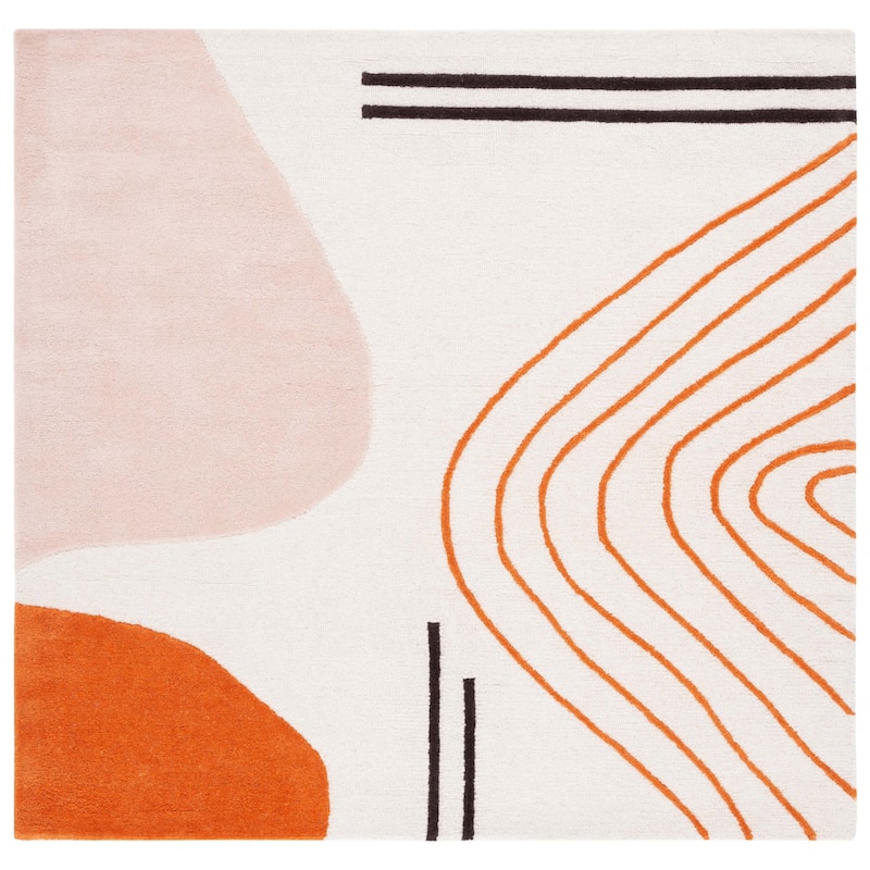 SAFAVIEH Handmade Rodeo Drive Vutka Mid-Century Modern Wool Rug