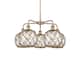 Option Antique Copper / Clear Glass with Brown Rope