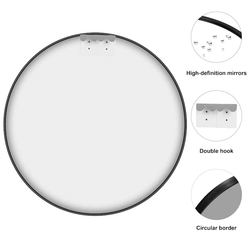 Round Mirror Wall Decor Round Mirror Bathroom Metal Frame