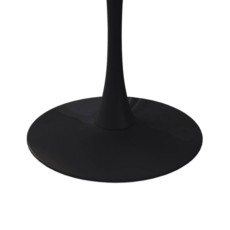 Modern Round Dining Table End Table Leisure Coffee Table with Metal Base