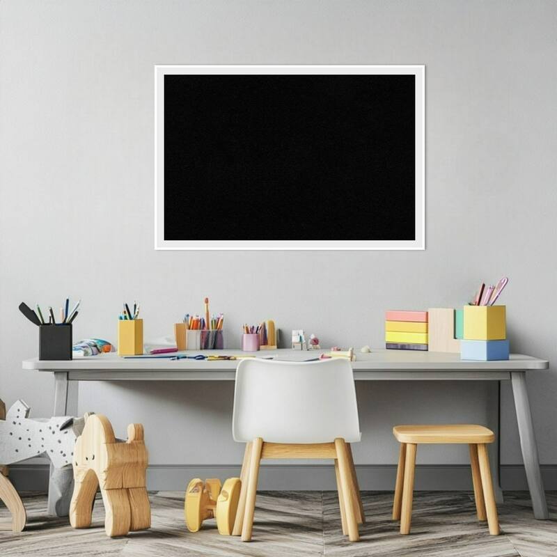 Incline White Wood Framed Cork Board - Bulletin Board, Organization Board, Pin Board