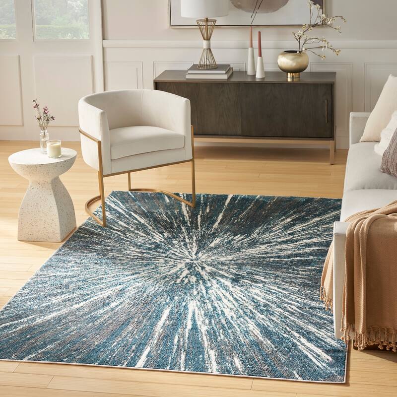 Nourison Ambiance Indoor only Modern Abstract Area Rug