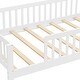 preview thumbnail 18 of 20, Twin Montessori Bed for Kids with House-Style Headboard and Storage Shelf