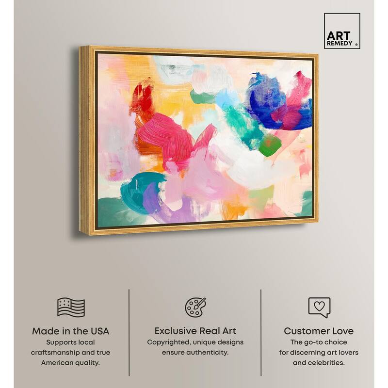 Pastel Riot I Colorful Canvas by Art Remedy
