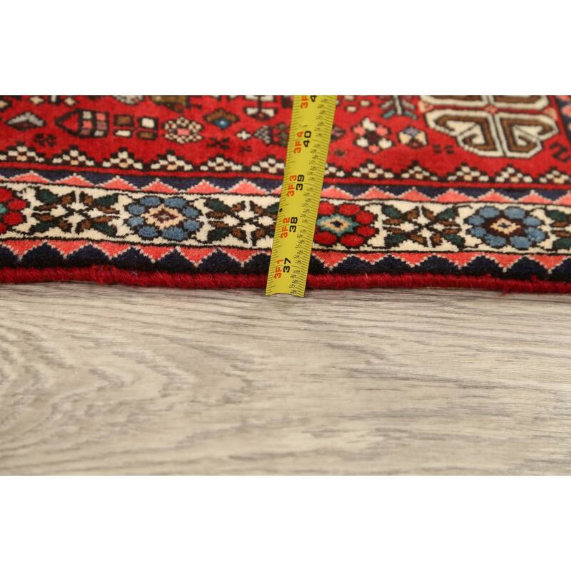 Vegetable Dye Tribal Abadeh Persian Wool Area Rug Handmade Carpet - 3'5" x 5'1"