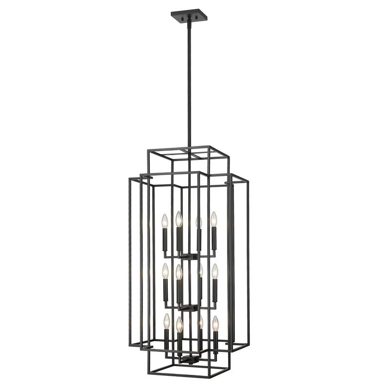 Titania 12 Light Pendant - Matte Black - Matte Black