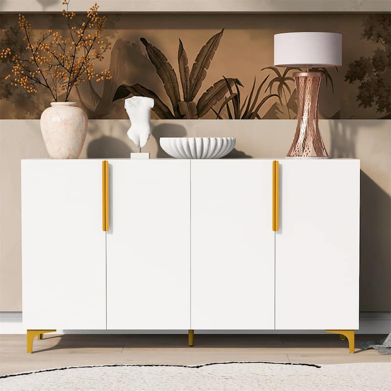 Light Luxury Storage Cabinet - White