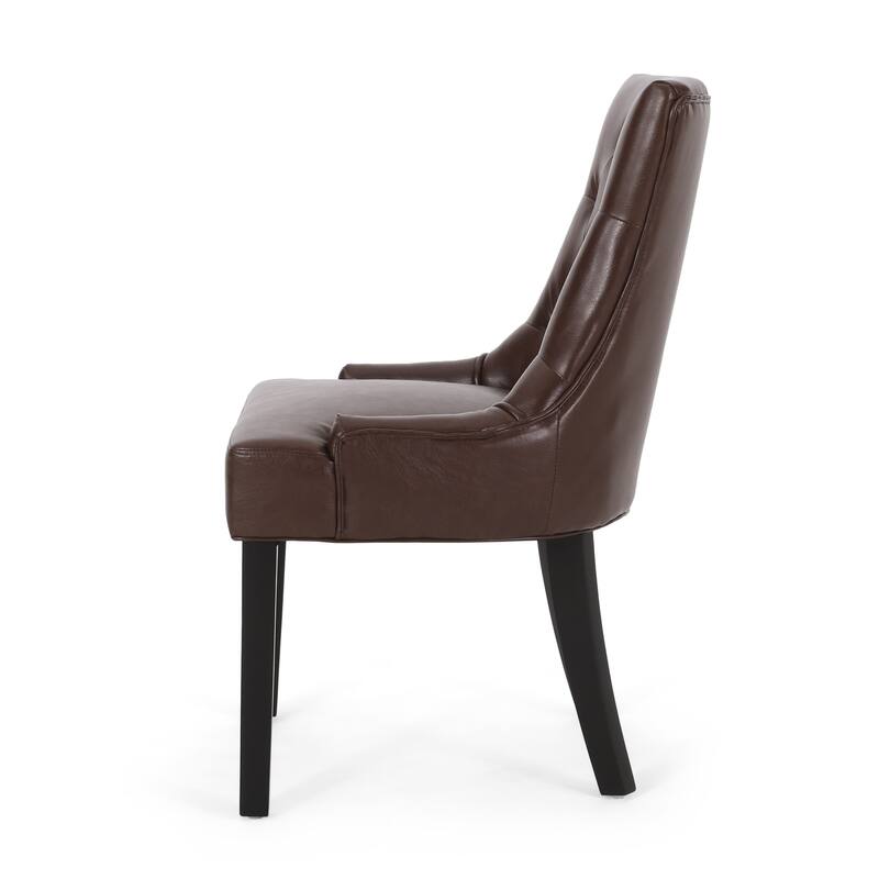 Cheney Tufted Dining Chairs (Set of 4) by Christopher Knight Home