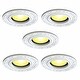 preview thumbnail 8 of 13, White Recessed Lighting Trim 10 in. Round Polyurethane Ornate Recessed Ceiling Light Trims (Set of 5)