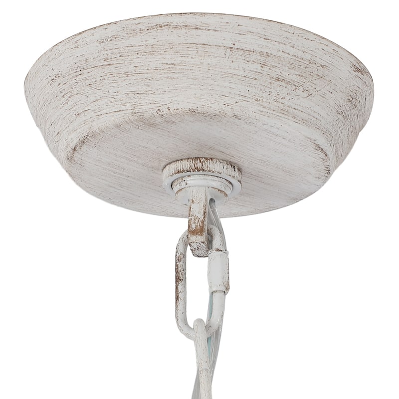 6-Light Rustic Hemp Rope Wagon Wheel Chandelier for Bedroom Foyer Entryway