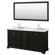 Option Dark Espresso / White Carrara Marble Top /