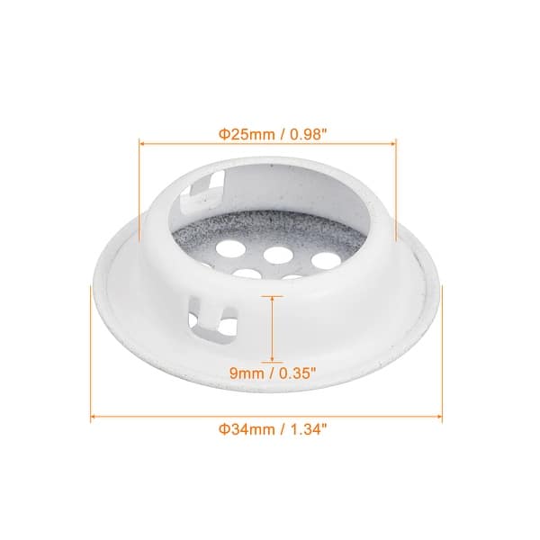 Uxcell 25mm(1") Circular Soffit Vent, 20pcs Stainless Steel Round Air