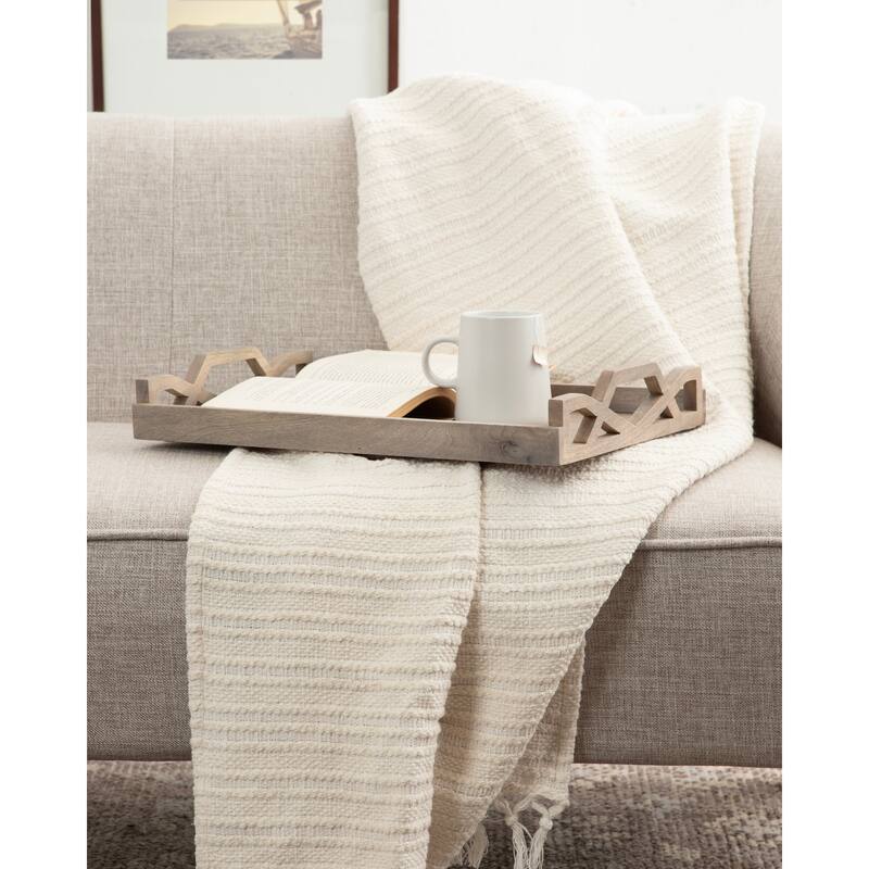 Kate and Laurel Grassley Decorative Wood Tray - 13x19