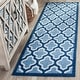 preview thumbnail 56 of 127, SAFAVIEH Amherst Erma Modern Rug 2'3" x 7' Runner - Light Blue/Navy - Runner