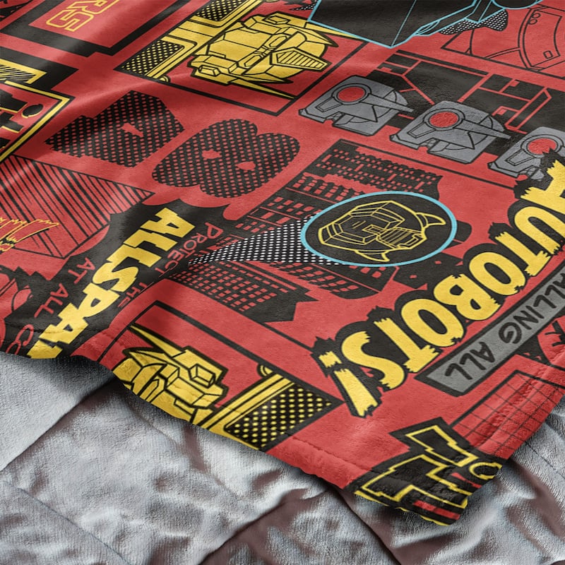 Hasbro Transformers Silk Touch Throw Blanket