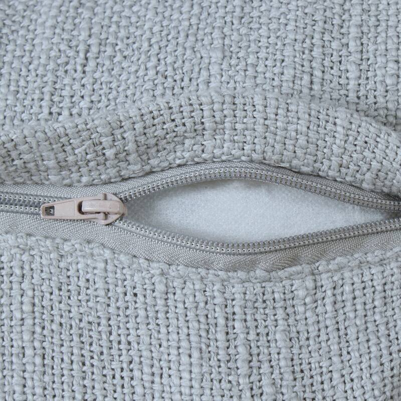 Sevita Solid Cotton Fringe Throw Pillow