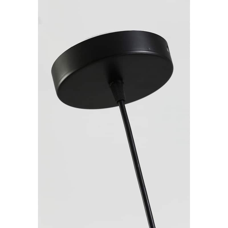 VidaLite Modern Bohemian 2 Tier Mini Pendant, PVC Rattan Shade With Velvet Stiched Rim