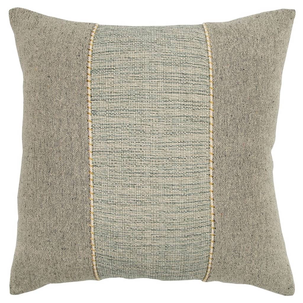 Donny Osmond Light Gray Color Block Throw Pillow