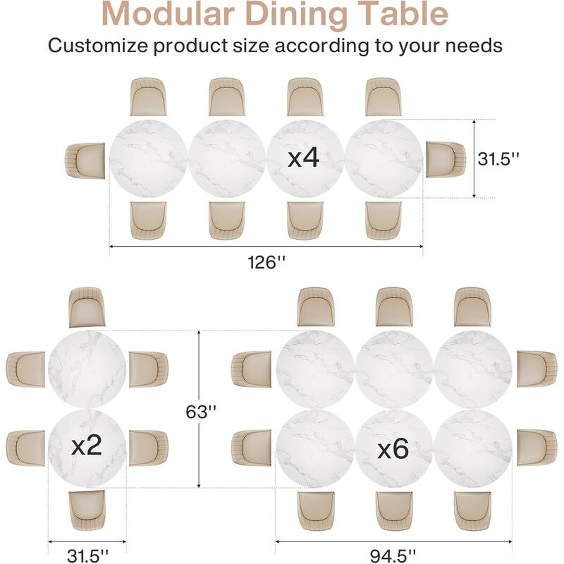 Square Dining Table Set, Industrial Dinner Table with Metal Base for Bar, Coffee Shop, Resturant