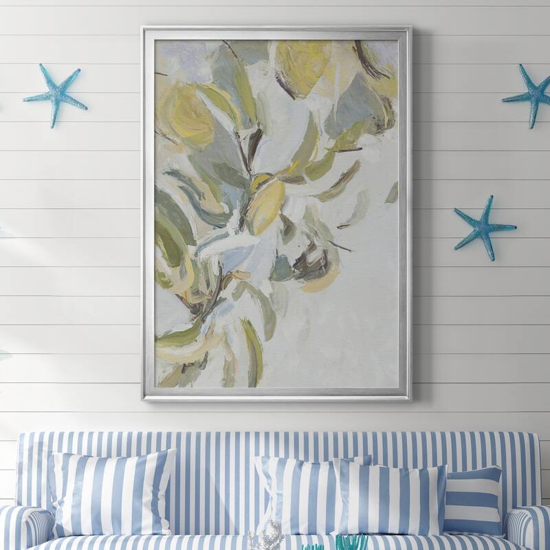 Lemon Pears Premium Framed Canvas - Ready to Hang