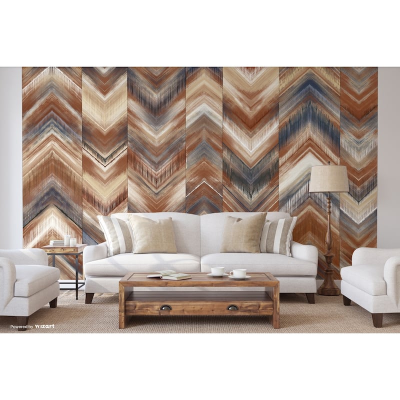 Modern Chevron Pattern Wallpaper Mural