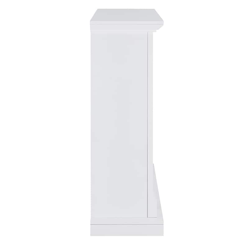 SEI Furniture Rehni Tiled Media Electric Fireplace Console