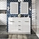 preview thumbnail 1 of 6, Eviva Lugano 48" White DS Bath Vanity with Integrated Sink