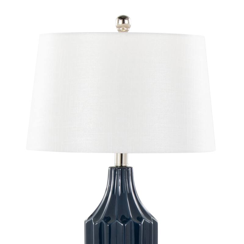 Silver Orchid Valberg 23" Ceramic Table Lamp