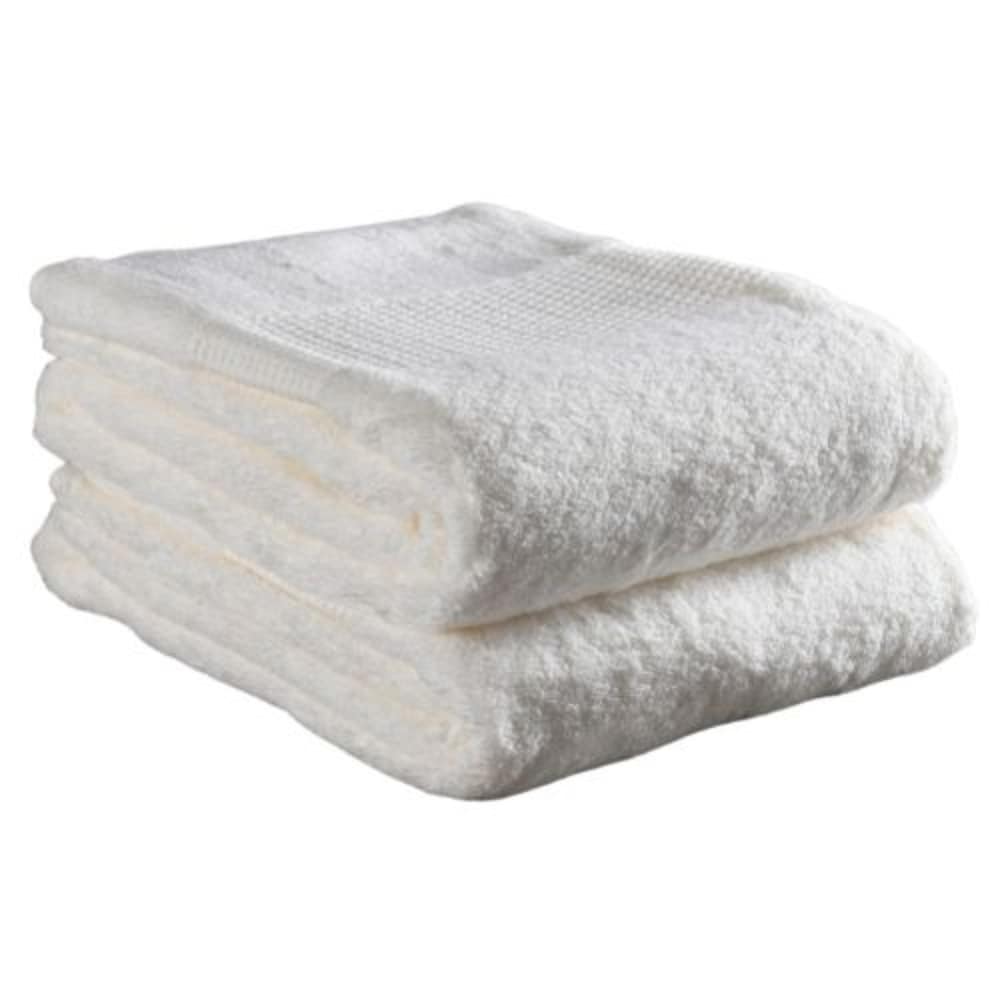 Wealuxe Cotton Washcloths - Soft Absorbent Bathroom Face Towels - 12x12 inch - White - 24 Pack