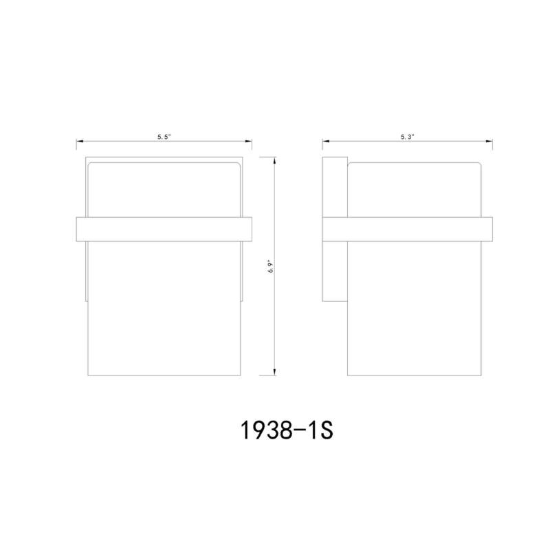 Bellevue ZBF57198 Darbyn 7" Tall Bathroom Sconce