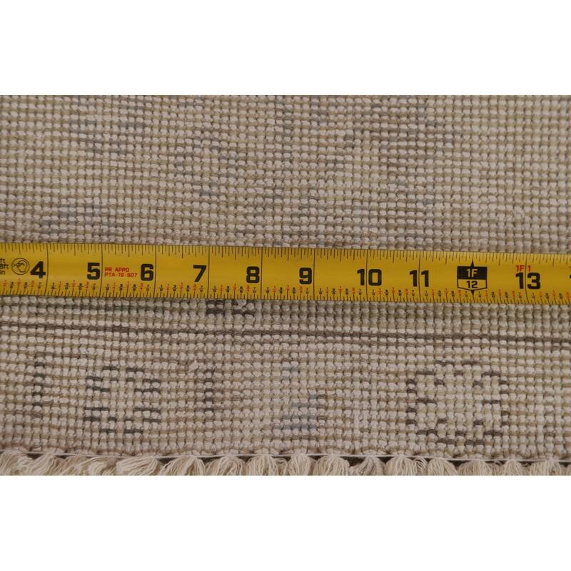 Vintage Distressed Tabriz Persian Rug Handmade Oriental Wool Carpet - 6'4" x 9'3"