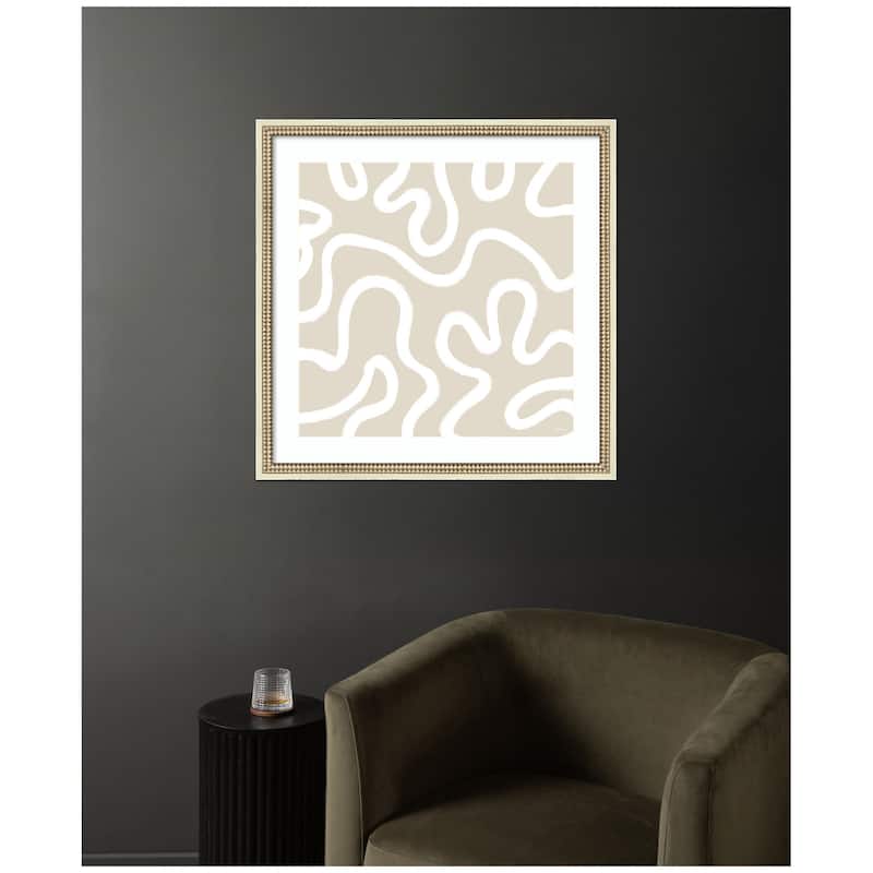 Kate and Laurel Organic Figures by Gabrielly Guedes Framed Wall Art Print